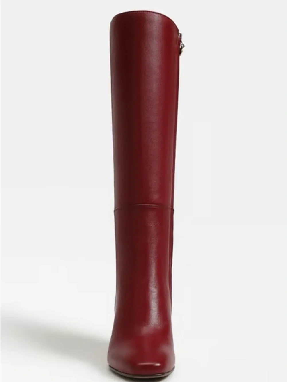 Circus NY by Sam Edelman Tall Dark Cherry Leather Block-Heel Boots - Picture 5 of 8